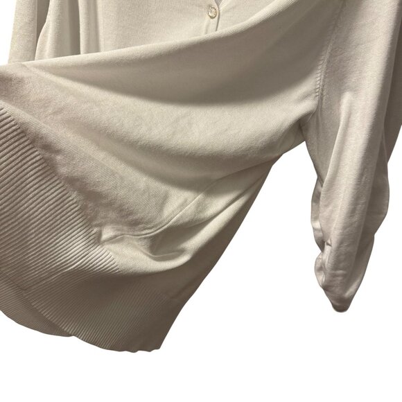 Tint & Shadow Womens V-Neck Cardigan Sz 3X White sweater - Picture 8 of 12